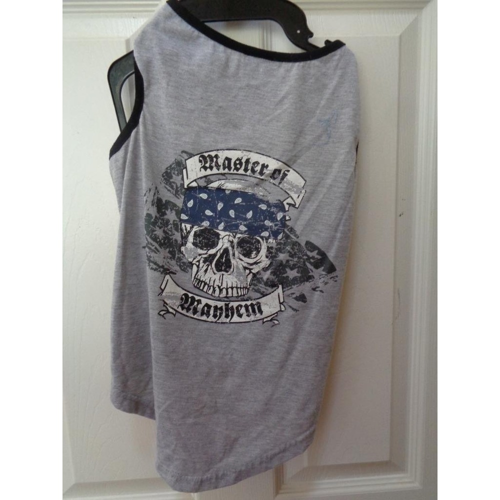 Bret Michaels Pets Rock Skull Master Of Mayhem Dog Pet T-Shirt XL